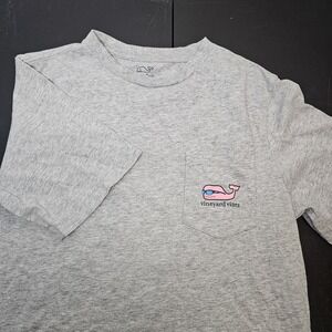 Vineyard Vines Youth Lg Gray Pocket T-Shirt